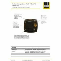 Brandneu ⭐ SCHNEIDER ELECTRIC SCHNEIDER Rohrleitungsdose Top RLD-T 2x1/2i 15-22 Mm ❤️ 4 Brandneu ⭐ SCHNEIDER ELECTRIC SCHNEIDER Rohrleitungsdose Top RLD-T 2x1/2i 15-22 Mm ❤️ -SCHNEIDER ELECTRIC SHOP 25124753 3