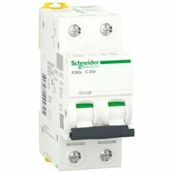 Schlussverkauf 🤩 SCHNEIDER ELECTRIC Motorschutzschalter Schneider 2P 25A 4,5 KAC 2 Module A9F64225 ⌛