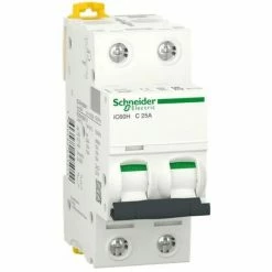 Blitzangebot 😀 SCHNEIDER ELECTRIC Motorschutzschalter Schneider 2P 25A 10KA C 2 Module A9F89225 😀