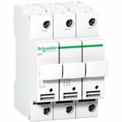 Brandneu ✔️ SCHNEIDER ELECTRIC Schneider-Sicherungshalter 3P 32A 10.3X38 3 Module A9N15656 😀