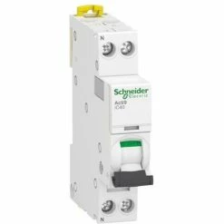 Neu 😀 SCHNEIDER ELECTRIC Motorschutzschalter Schneider Acti9 1P+N 10A 4,5 KA C 1M IC40A A9P52610 🌟