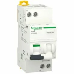 Coupon ⭐ SCHNEIDER ELECTRIC Schneider Acti9 Fehlerstrom-Schutzschalter 1P+N 10A 30MA AC 6KA A9DE3610 ⌛