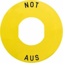 Schlussverkauf ⭐ Schneider Electric *NOT-AUS*SCHILD 60MM O.SCHEIBE (ZBY-9260) 😍