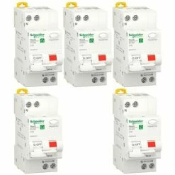 Neu 🔔 SCHNEIDER ELECTRIC Schneider 2 Module FI- Und LS-Schalter Kit 16A 1P+N 30MA AC 4.5KA R9D60616 👍