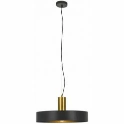 Bestpreis 🤩 SCHNEIDER ELECTRIC Hängeleuchte Deckenlampe Wohnzimmerleuchte Brooklyn - Eisen - Ca. D 50 Cm ✨