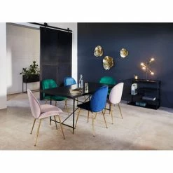 Besorgen 😀 SCHNEIDER ELECTRIC Stuhl Velvet - Samtbezug Grün Esszimmerstuhl Besucherstuhl Metall Max. 120kg 🔔 -SCHNEIDER ELECTRIC SHOP 45872747 5