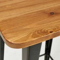 Großhandel 😉 SCHNEIDER ELECTRIC Bartisch Bistrotisch Esstisch Stehtisch Manchester Aluminium Pinienholz Schwarz 🔔 -SCHNEIDER ELECTRIC SHOP 45872754 3