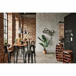 Großhandel 😉 SCHNEIDER ELECTRIC Bartisch Bistrotisch Esstisch Stehtisch Manchester Aluminium Pinienholz Schwarz 🔔 -SCHNEIDER ELECTRIC SHOP 45872754 4