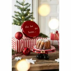 Aktion 👍 SCHNEIDER ELECTRIC Tortenplatte Weihnachtsmann Keramik Kuchenplatte Servierplatte XMAS - Ca. ø21 Cm ⌛