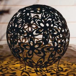 Blitzangebot ⌛ SCHNEIDER ELECTRIC Solarleuchte Blumenkugel Solarkugel Solarlampe Gartenlampe Gartendeko 40 Cm ❤️