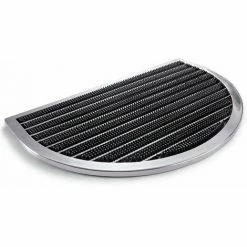 Bestes Angebot ⌛ SCHNEIDER ELECTRIC Gummi-Fußmatte Fußabtreter Schmutzfangmatte Edelstahlrahmen Türmatte Halbrund 😉