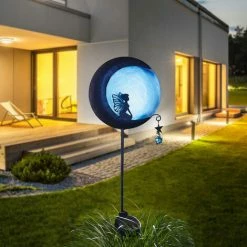 Billig 😉 SCHNEIDER ELECTRIC Solarleuchte Elfe Am Mond Solarlampe Beleuchtung Gartenleuchte Outdoor-Lampe 🎉