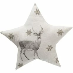 Auslauf 😀 SCHNEIDER ELECTRIC Kissen-Set 3-tlg. Dekokissen Kissenhülle Grey Stars Gefüllt Weihnachtsdeko D40cm 😉 -SCHNEIDER ELECTRIC SHOP 45873005 4