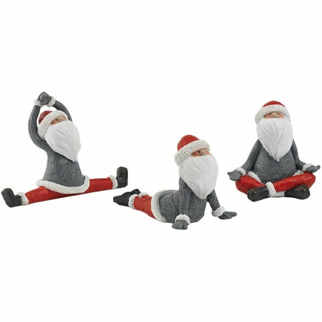 SCHNEIDER ELECTRIC Deko Weihnachtsmannfiguren Set 3tlg Yoga-Santa Yoga-Position Weihnachtsdekoration Schlussverkauf 😀 SCHNEIDER ELECTRIC Deko Weihnachtsmannfiguren Set 3tlg Yoga-Santa Yoga-Position Weihnachtsdekoration ✨ -SCHNEIDER ELECTRIC SHOP 45873028 2