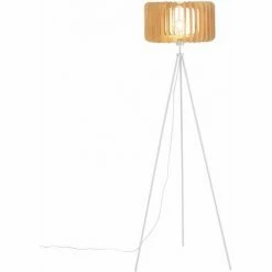 Rabatt 👍 SCHNEIDER ELECTRIC Stehleuchte Stehlampe Standleuchte Nordic Aus Holz - MDF, Eisen Weiß Dekolampe 🎉