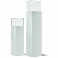 Budget 🔥 SCHNEIDER ELECTRIC Windlichtsäule Bodenwindlicht Kerzenhalter Wohnzimmerdeko Glossy 80 Cm 🔔 -SCHNEIDER ELECTRIC SHOP 45873272 3