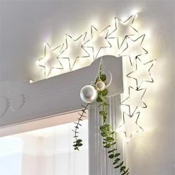 Bestes Angebot 🔔 SCHNEIDER ELECTRIC LED Türrahmen Deko Stern Metall Wohnzimmedeko Weihnachtsdekoration B37 X H62 Cm 😍
