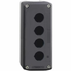 Coupon 🥰 Schneider Electric XALD04 Leergehäuse 4 Einbaustellen Unbeschriftet Dunkelgrau, Hellgrau 1 St. 🔔