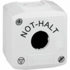 Großhandel ⭐ Schneider Electric XALK01 Leergehäuse 1 Einbaustelle NOT-HALT Gelb, Hellgrau 1 St. 👍