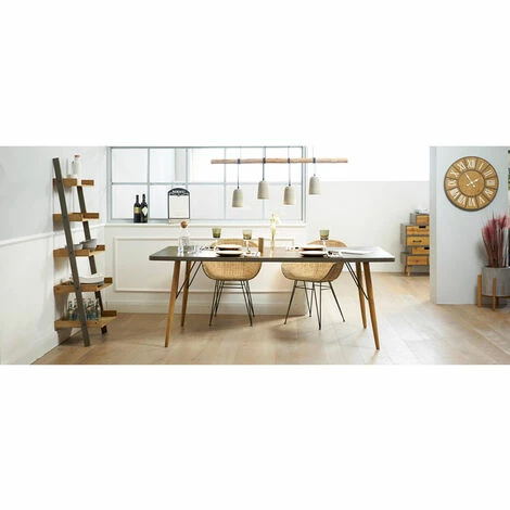 SCHNEIDER ELECTRIC Rattanstuhl Nala schwarzes Metallgestell Esszimmerstuhl Küchenstuhl B60 x H80 cm Brandneu ⌛ SCHNEIDER ELECTRIC Rattanstuhl Nala Schwarzes Metallgestell Esszimmerstuhl Küchenstuhl B60 X H80 Cm 👍 -SCHNEIDER ELECTRIC SHOP 51444392 2