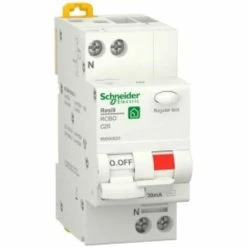 Angebote 🥰 SCHNEIDER ELECTRIC Schneider 25A 30MA 1P+N AC 4.5KA Fehlerstrom-Schutzschalter 2 Module R9D60625 ⌛