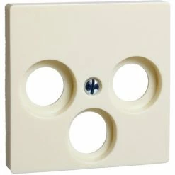 Auslauf ⌛ SCHNEIDER ELECTRIC ELSO CENTRAL PANEL TV DECKEL 3-PORT JOY, WEISS NACR, 266030 🎁