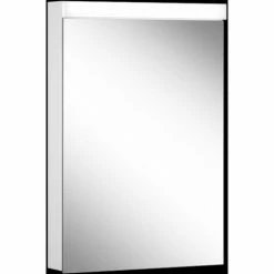 Bestpreis 😍 SCHNEIDER ELECTRIC Schneider LOWLINE Basic FL Lichtspiegelschrank, 1 Tür, Anschlag Wechselbar, 50x74,8x13,5cm, 171.050., Ausführung: EU-Norm/Korpus Weiss - 171.050.02.02 👏