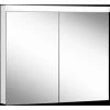 Neu ✨ Schneider LOWLINE Basic FL Lichtspiegelschrank, 2 Doppelspiegeltüren, 90x74,8x13,5cm, 171.090., Ausführung: CH-Norm/Korpus Weiss - 171.090.01.02 👍
