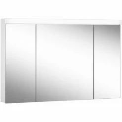 Billig 👍 SCHNEIDER ELECTRIC Schneider LOWLINE Plus LED Lichtspiegelschrank, 3 Doppelspiegeltüren, 120x74,8x13,5cm, 172.121., Ausführung: CH-Norm/Korpus Weiss/4000K - 172.121.01.02 😀