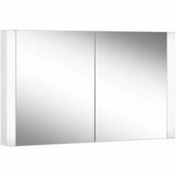 Aktion 👍 SCHNEIDER ELECTRIC Schneider EASY Line Superior LED Lichtspiegelschrank, 2 Doppelspiegeltüren, 100x70x14cm, 175.100., Ausführung: EU-Norm/Korpus Weiss/3000K - 175.100.02.0201 ⌛