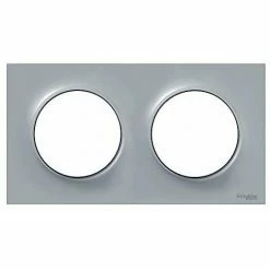 Bestpreis 👍 SCHNEIDER ELECTRIC S520704A1 ODACE STIL GRAU PLATTE 2 PFOSTEN 😉