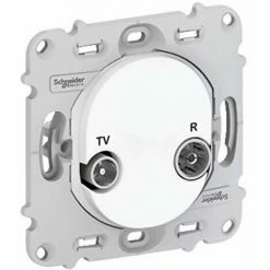 Budget 🔔 OVALIS - TV/R BUCHSE - OHNE SCHNEIDER ELECTRIC ABSCHLUSSPLATTE 🎉