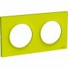Coupon 🔥 SCHNEIDER ELECTRIC - ODACE STYL CHARTREUSE GRÜNE PLATTE 2 HORIZ. ODER VERTIKALE 71MM ABSTAND - S520704H ⌛ -SCHNEIDER ELECTRIC SHOP 60948446 1