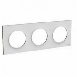 Coupon ✨ SCHNEIDER ELECTRIC SC5S520706A1 ODACE STYL PLATE 3 HORIZONTALE ODER VERTIKALE POSITIONEN, GRAU 🎉