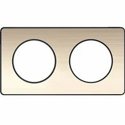 Coupon 😉 SCHNEIDER ELECTRIC - ODACE TOUCH, BRONZEPLATTE BROSS LISER ANTHRAZIT 2 HORIZ./VERT. 71MM - S540804L 👍