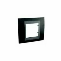 Coupon 🎁 PLATTE SCHNEIDER UNICA TOP - 1 TOR - 2 MODULE - SCHWARZ RHODIUM - LISER GRAPHIT SCHNEIDER ELECTRIC MGU66.002.293 😉