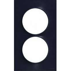 Aktion 🎉 SCHNEIDER ELECTRIC - ODACE STYL, ANTHRAZIT PLATTE 2 VERTIKALE POSITIONEN ABSTAND 57MM - S540714 ⌛