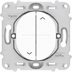 Neu ❤️ SCHNEIDER ELECTRIC S261208 OVALIS - 2-TASTEN-SCHALTER FÜR ROLLLADEN - FIX. DURCH SCHRAUBE 🧨