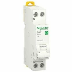 Budget 🎁 Thermisch-magnetischer Schutzschalter 1p+n 6a Curca C Schneider Electric- R9p35606 😀