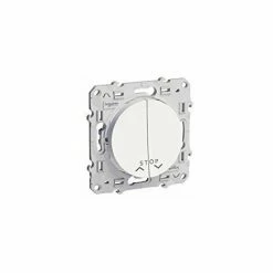 Aktion ❤️ SCHNEIDER ELECTRIC ODACE, WEISSER DRUCKKNOPF, 2 TASTEN + STOPPFUNKTION FÜR SCHNEIDER ELEKTRISCHE ROLLLÄDEN S520227 😉