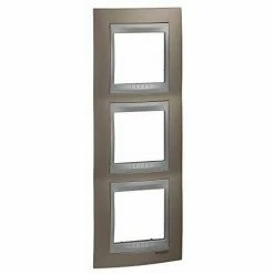 Schlussverkauf 💯 SCHNEIDER UNICA TOP NICKEL MATT LISER ALU ABSCHLUSSPLATTE 3 POSITIONEN 3X2 MOD.HOR.71MM SCHNEIDER ELECTRIC SCHMGU66.006.039 🤩