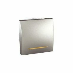 Brandneu 🎉 SCHNEIDER UNICA ALU ZWEISEITIG LEUCHTEND (T MOIN) 10 A SCHNELLVERBINDUNG 2 MODULE SCHNEIDER ELECTRIC SCHMGU3.203.30S ⭐