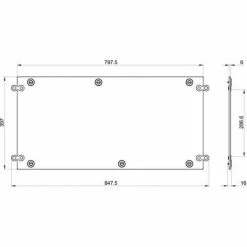 Angebote 🤩 SCHNEIDER ELECTRIC Dachplatte Für Schneider PrismaSeT-Schaltanlage B800mm T400mm IP30 LVS08438 🤩 -SCHNEIDER ELECTRIC SHOP 70413441 2
